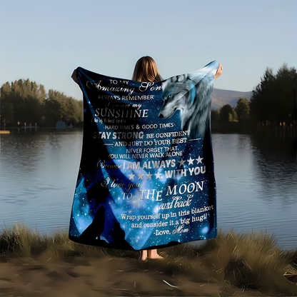 Special Gift For Your Son Blanket - From Mom