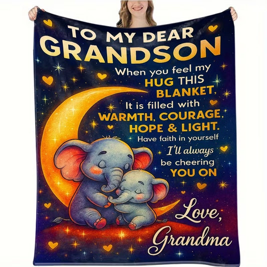 Special Gift For Your Grandson Blanket - From Grandma