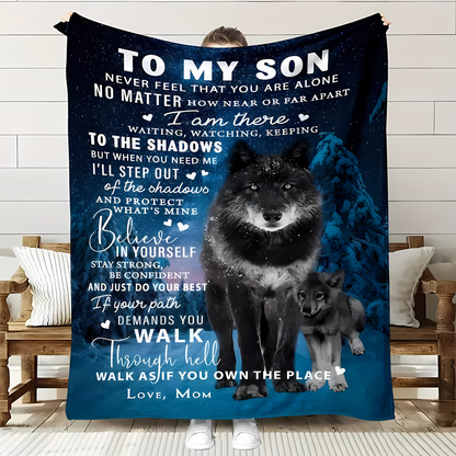 Special Gift For Your Son Blanket - From Mom (SKUB12-108)