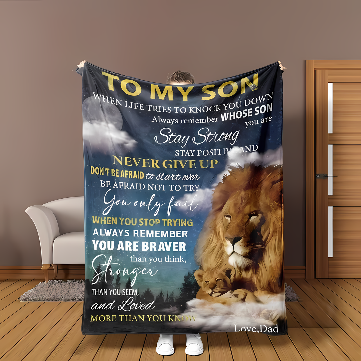 Special Gift For Your Son Blanket - From Dad