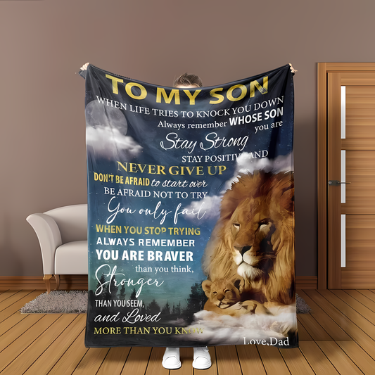 Special Gift For Your Son Blanket - From Dad