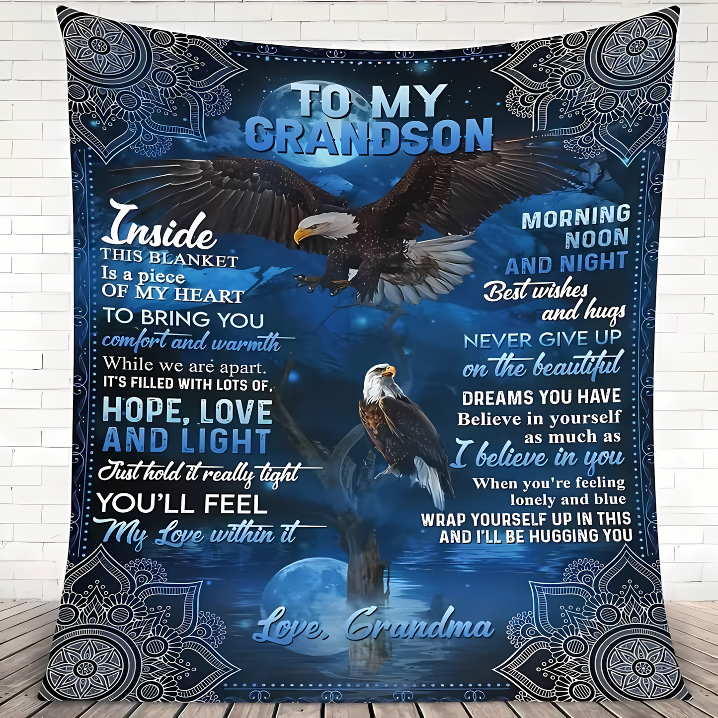 Special Gift For Your Grandson Blanket - From Grandma