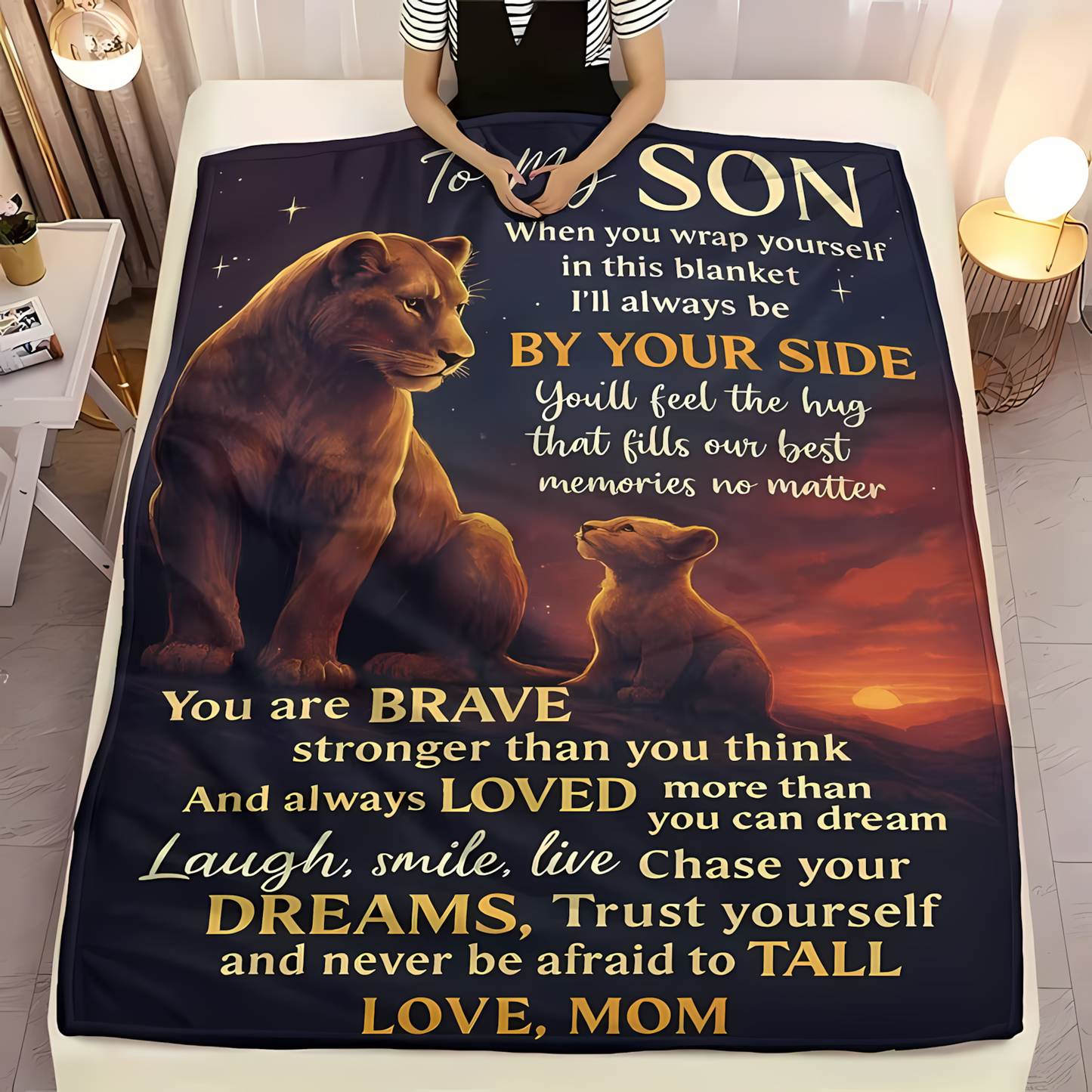 Special Gift For Your Son Blanket - From Mom