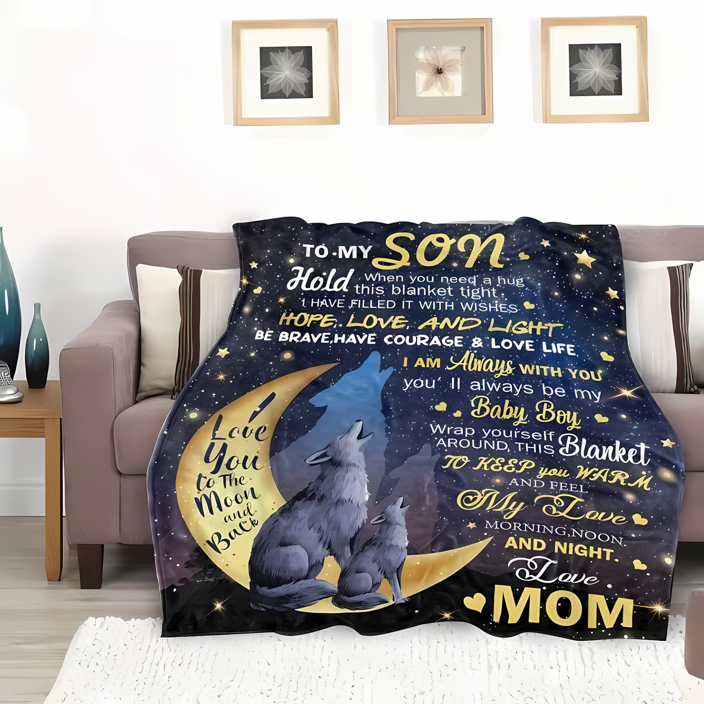 Special Gift For Your Son Blanket - From Mom