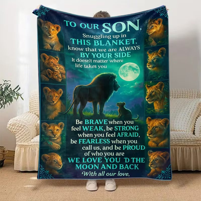 Special Gift For Your Son Blanket - From Mom & Dad