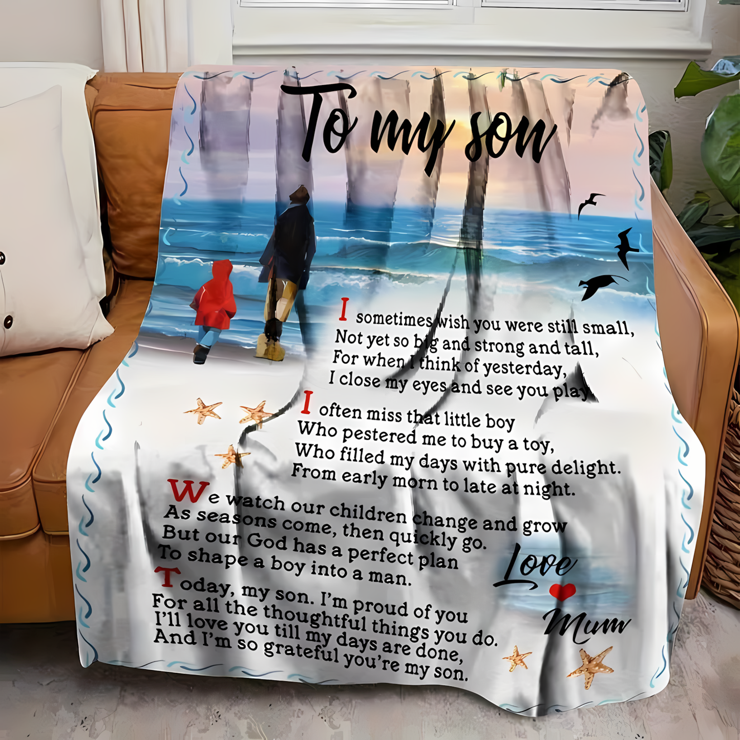 Special Gift For Your Son Blanket - From Mom