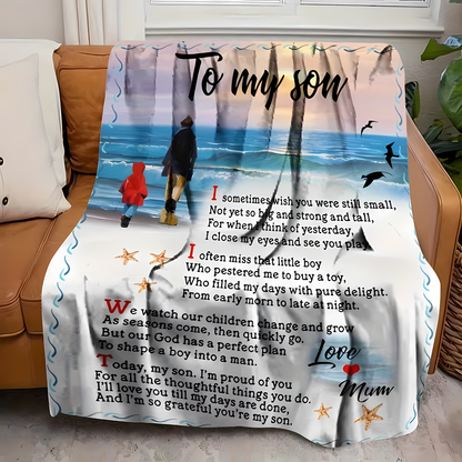 Special Gift For Your Son Blanket - From Mom