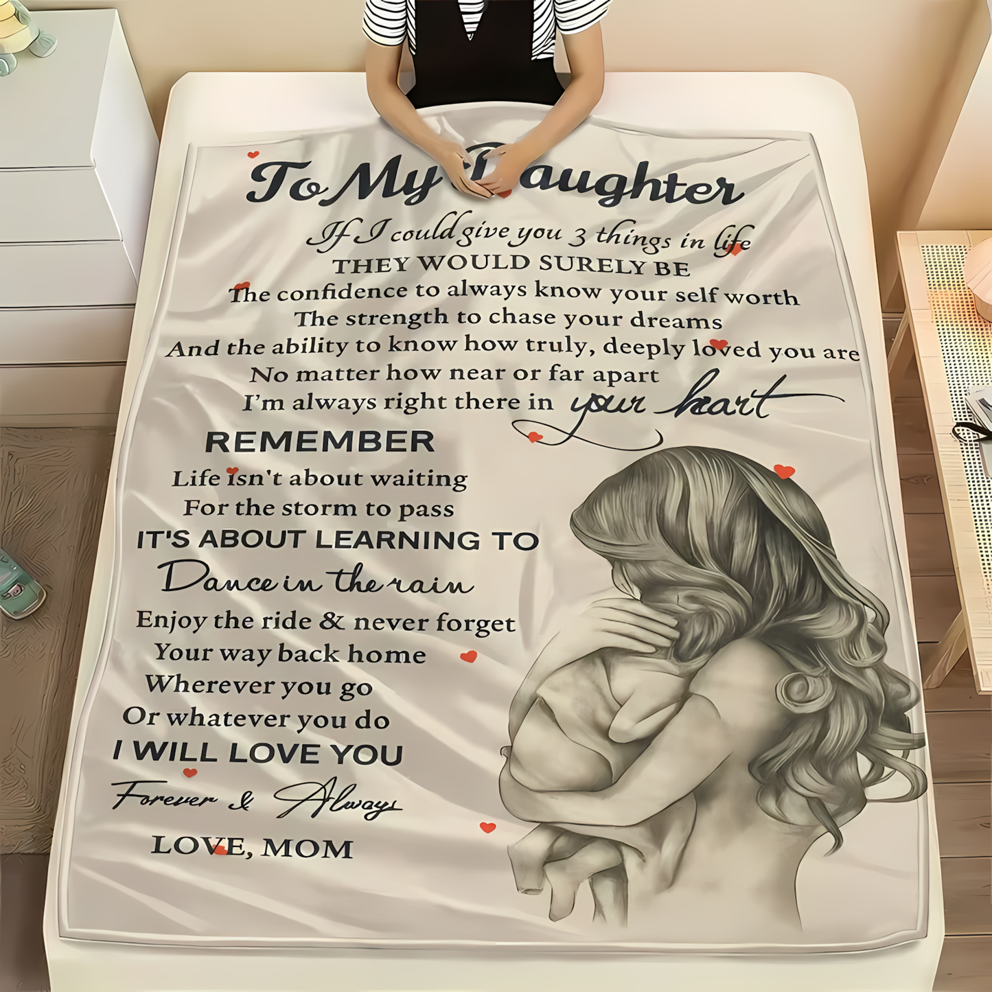 Special Gift For Your Daughter Blanket - From Mom