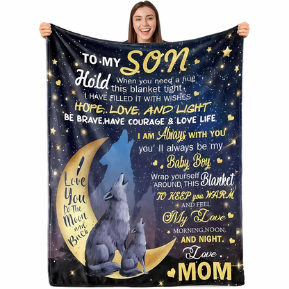 Special Gift For Your Son Blanket - From Mom