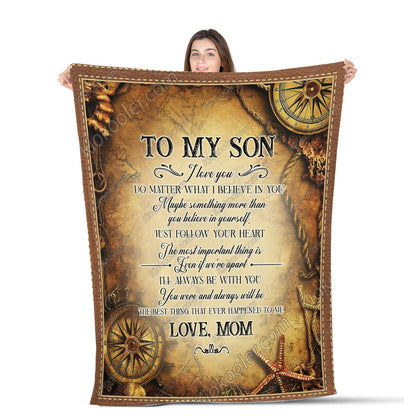 Special Gift For Your Son Blanket - From Mom