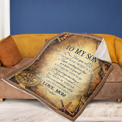 Special Gift For Your Son Blanket - From Mom