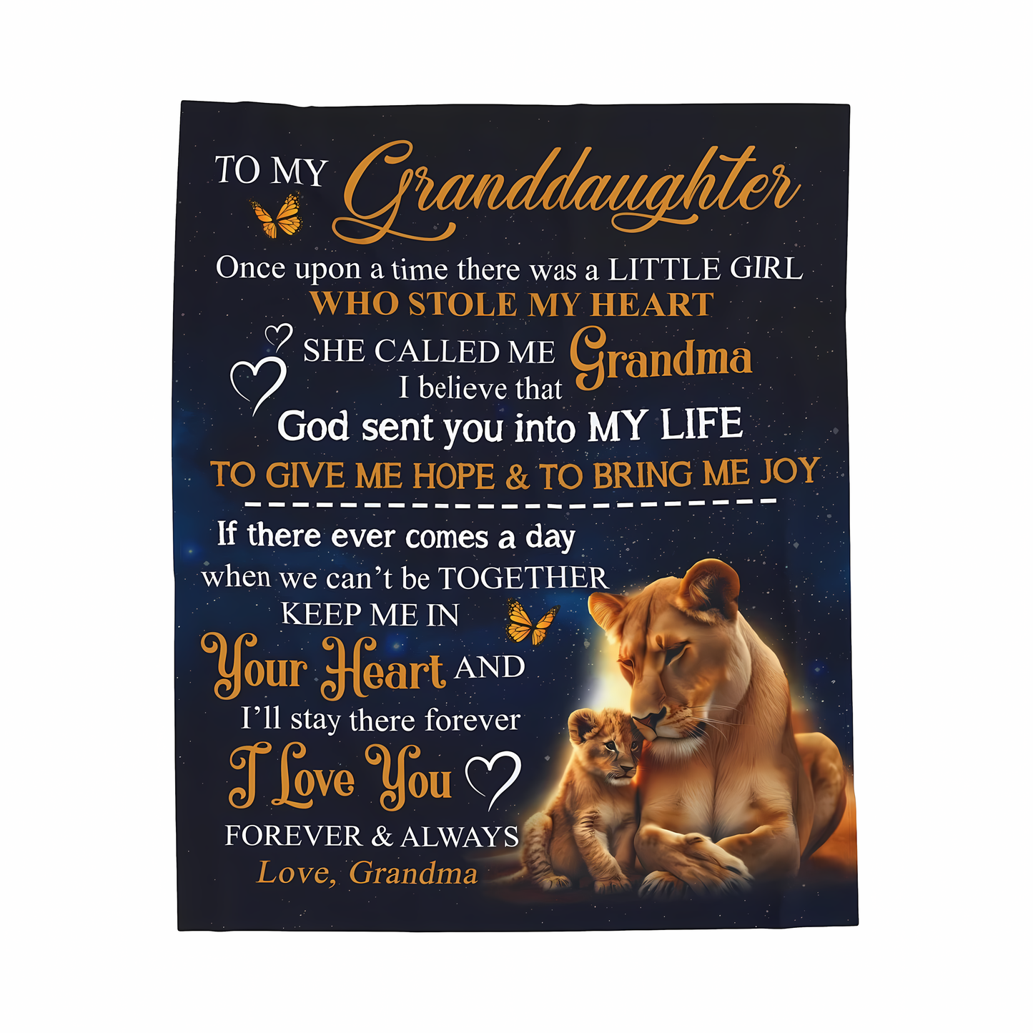 Special Gift For Your Granddaughter Blanket - From Grandma