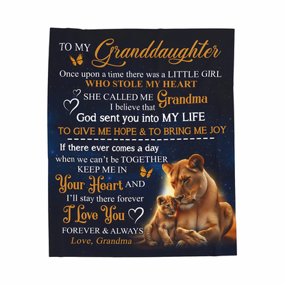 Special Gift For Your Granddaughter Blanket - From Grandma