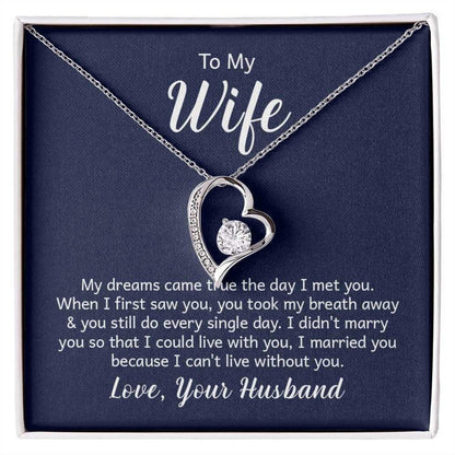 TO MY WIFE - GIFT FROM HUSBAND - Forever Love Necklace