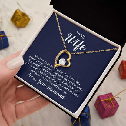 TO MY WIFE - GIFT FROM HUSBAND - Forever Love Necklace