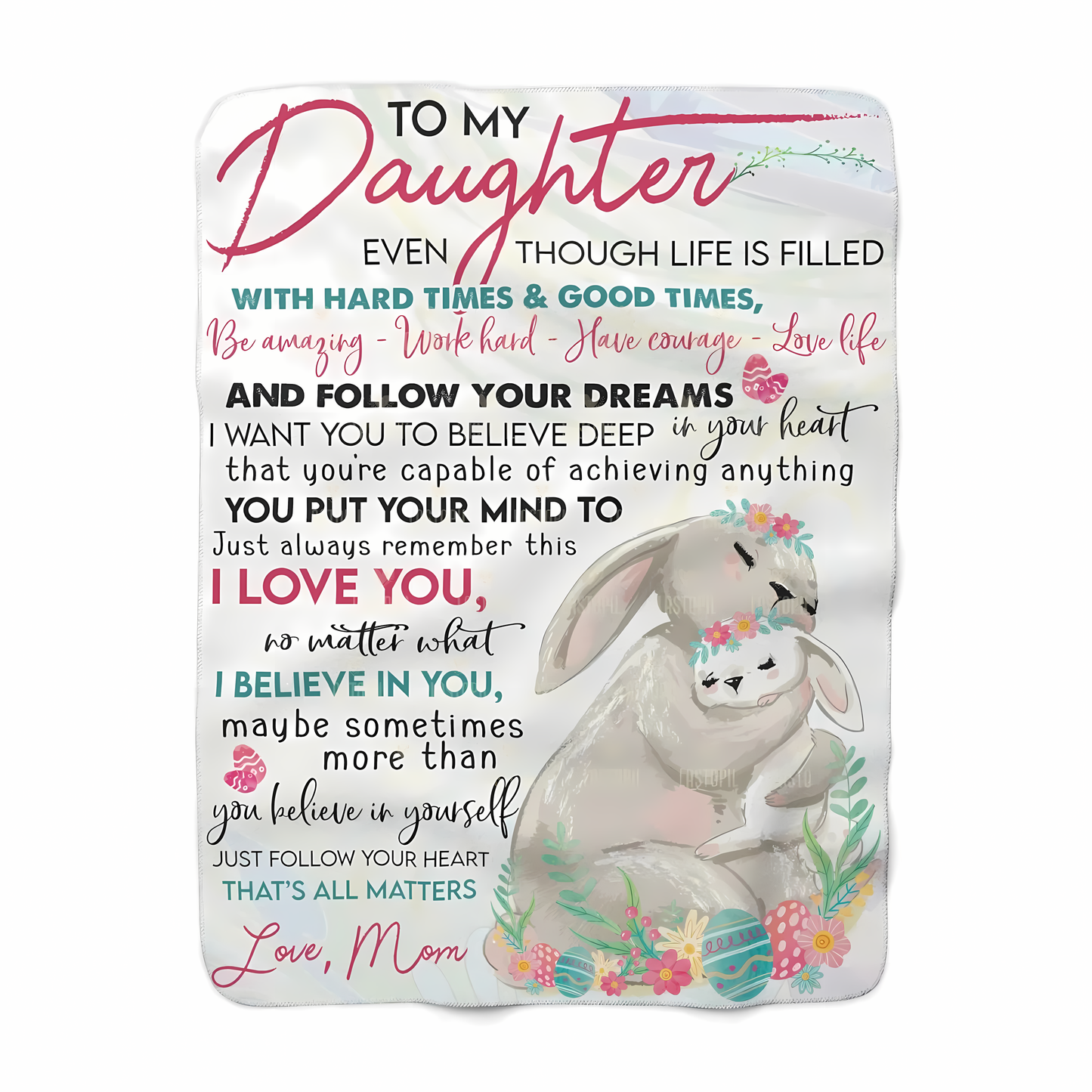 Special Gift For Your Daughter Blanket - From Mom