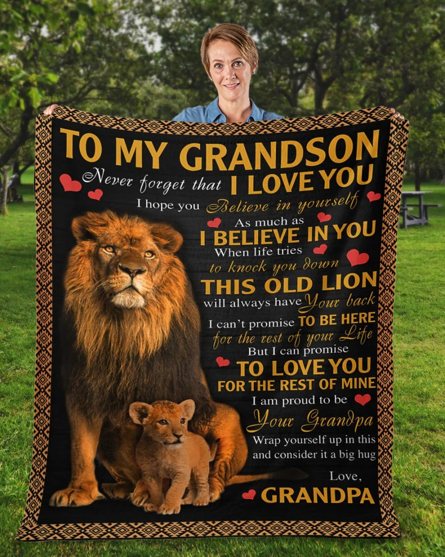 BLANKET FOR GRANDSON – COMFORT & WARMTH GIFT FROM GRANDPA  Sherpa Fleece Quilt Blanket SNOW (SKUB09-113)