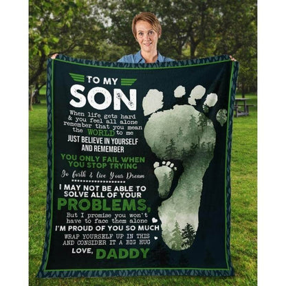 Special Gift For Your Son Blanket - From Dad