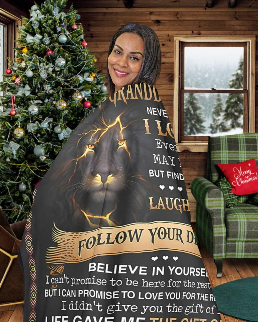 BLANKET FOR GRANDDAUGHTER – COMFORT & WARMTH GIFT FROM GRANDPA  Sherpa Fleece Quilt Blanket NTTD00 (SKUB09-44)