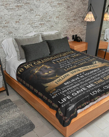 BLANKET FOR GRANDDAUGHTER – COMFORT & WARMTH GIFT FROM GRANDMA  Sherpa Fleece Quilt Blanket NTTD00 (SKUB09-41)