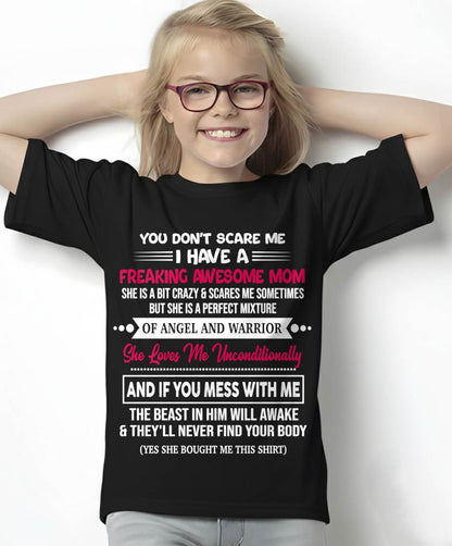 SHE LOVES ME UNCONDITIONALLY - GIFT T SHIRT FROM MOM FOR DAUGHTER - SNOW00 (SKU2603-250-00)