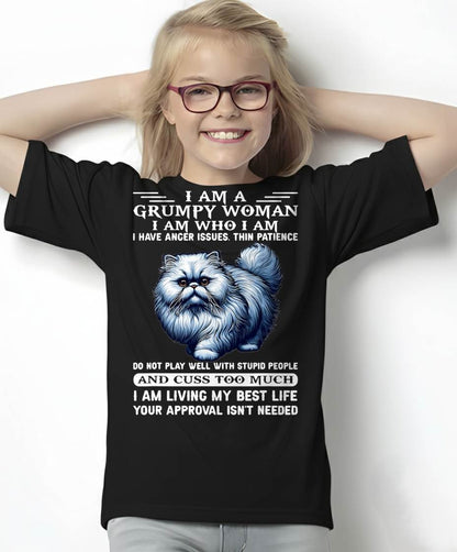 I am a Grumpy Old Woman I am who I am I Have Anger Issue T-Shirt