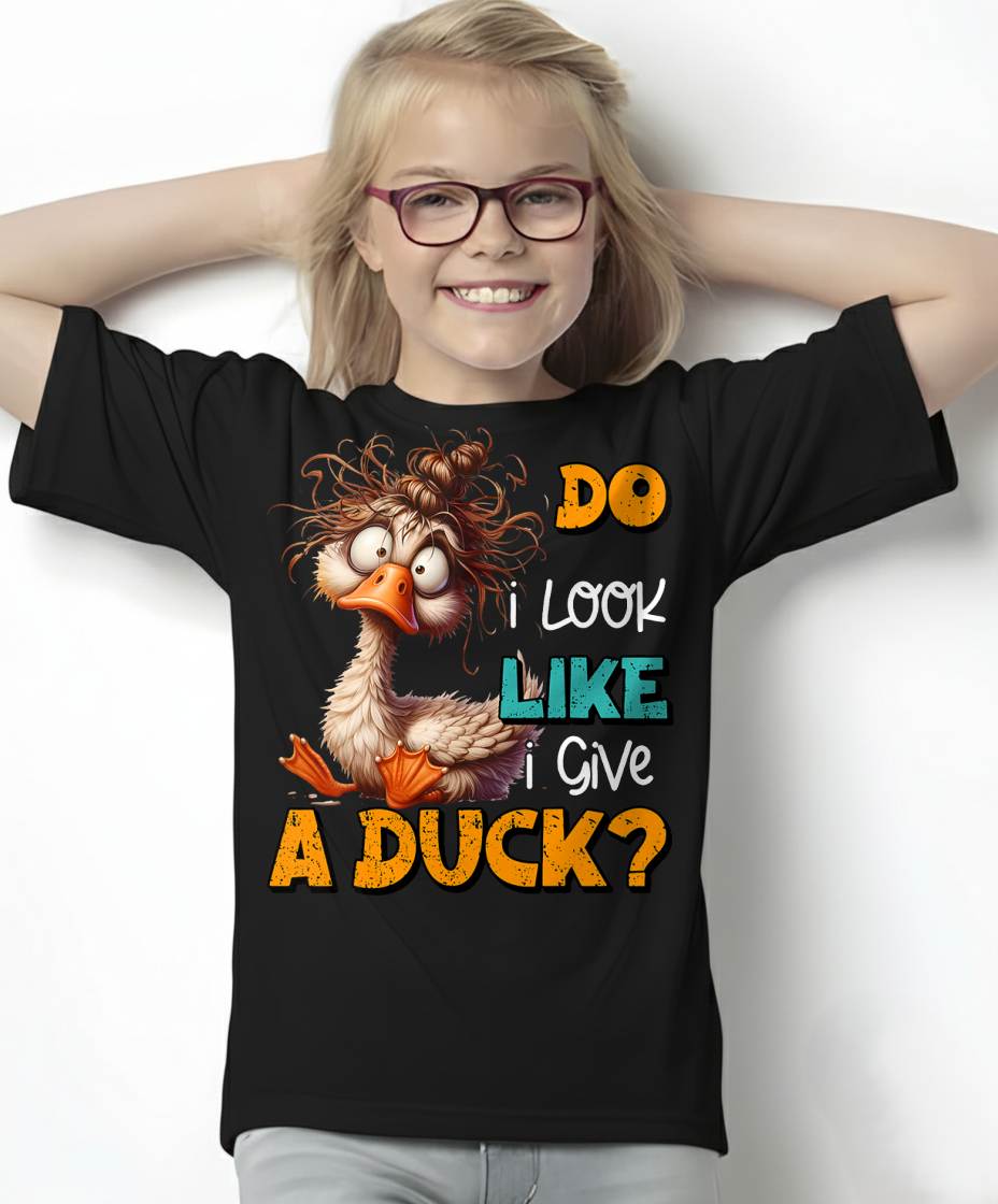 Do I Look Like I Give A Duck Funny Duck Meme T-Shirt