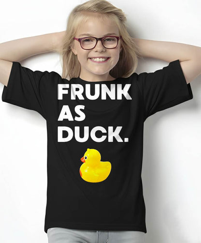 Frunk as Duck Funny Rubber Ducky Drinking Meme Humor T-Shirt
