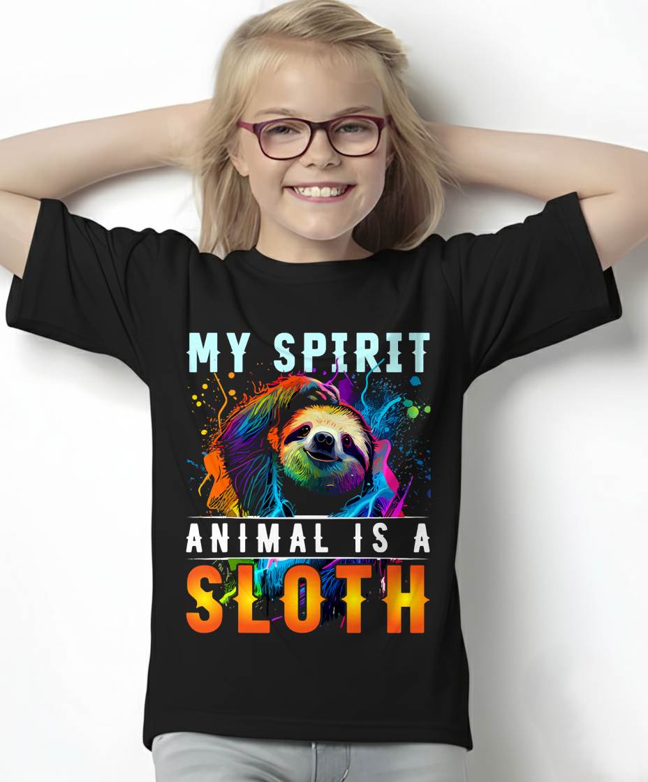 My Spirit Animal is A Sloth T-Shirt Funny Sloths T-Shirt
