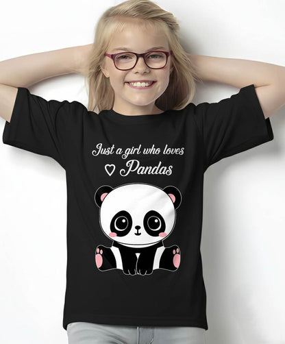 Cute Panda Shirt Just A Girl Who Loves Pandas T-Shirt