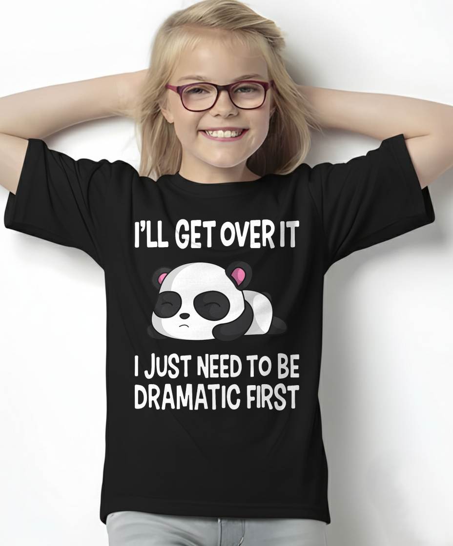 Funny Dramatic Panda Kawaii Bear Face Anime Lovers T-Shirt