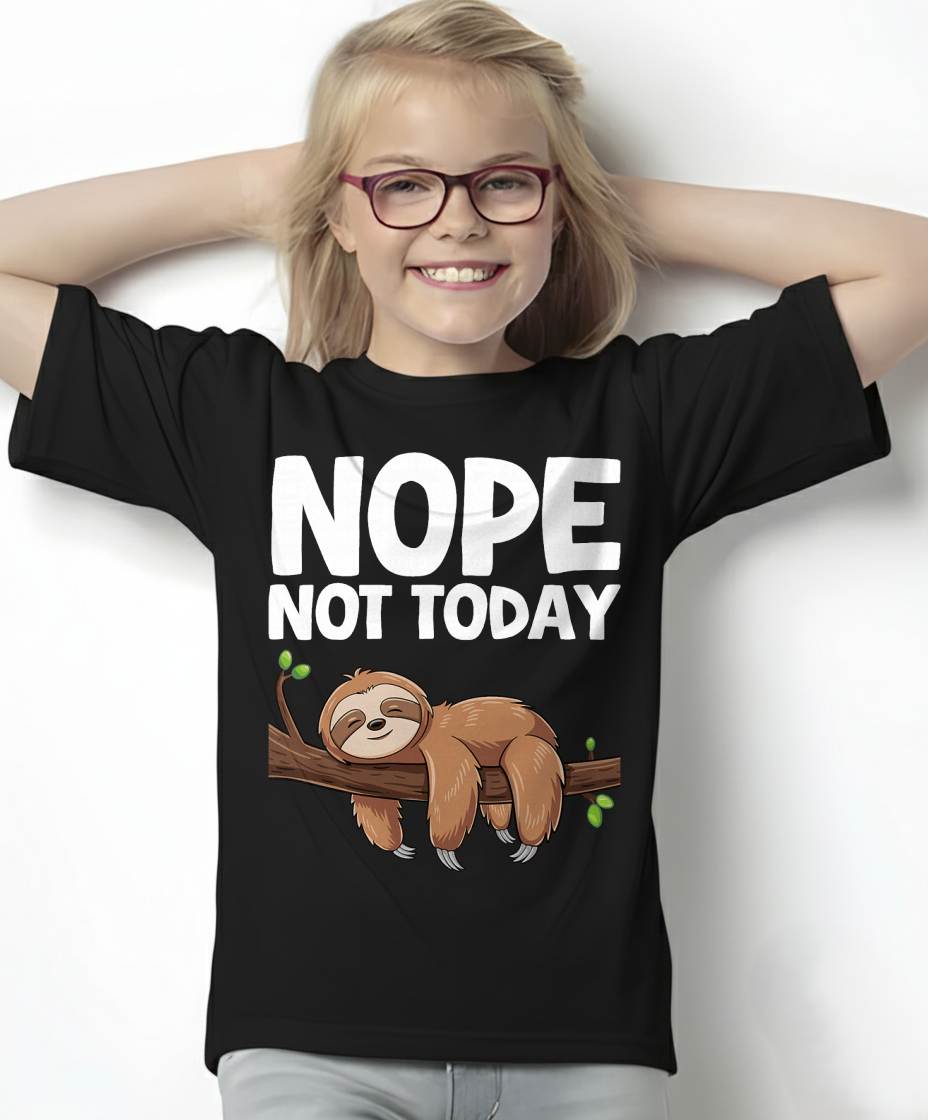 Nope Not Today Sloth T-Shirt