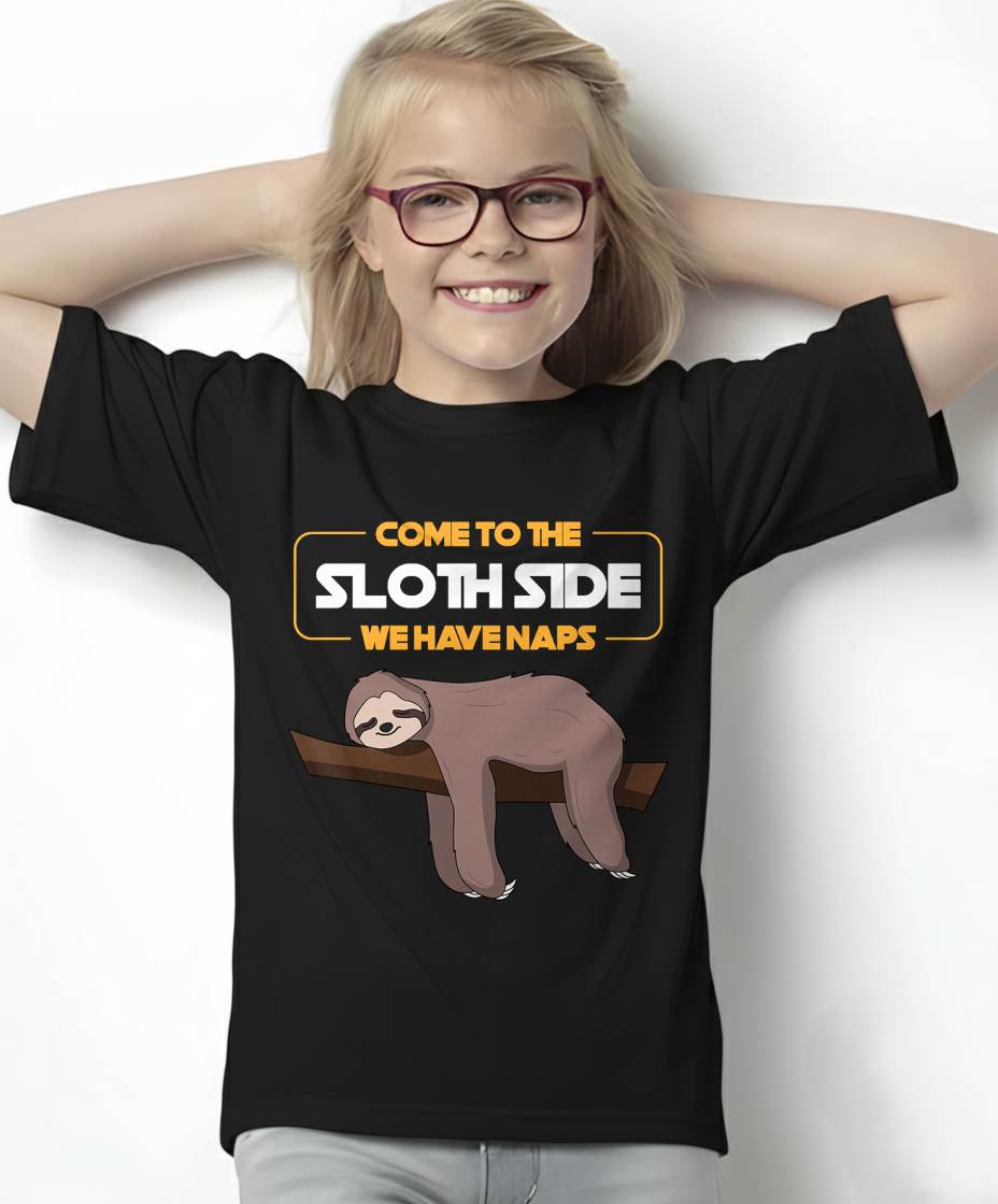 Come to The Sloth Side T-Shirt - Funny Sloth Pun T-Shirt
