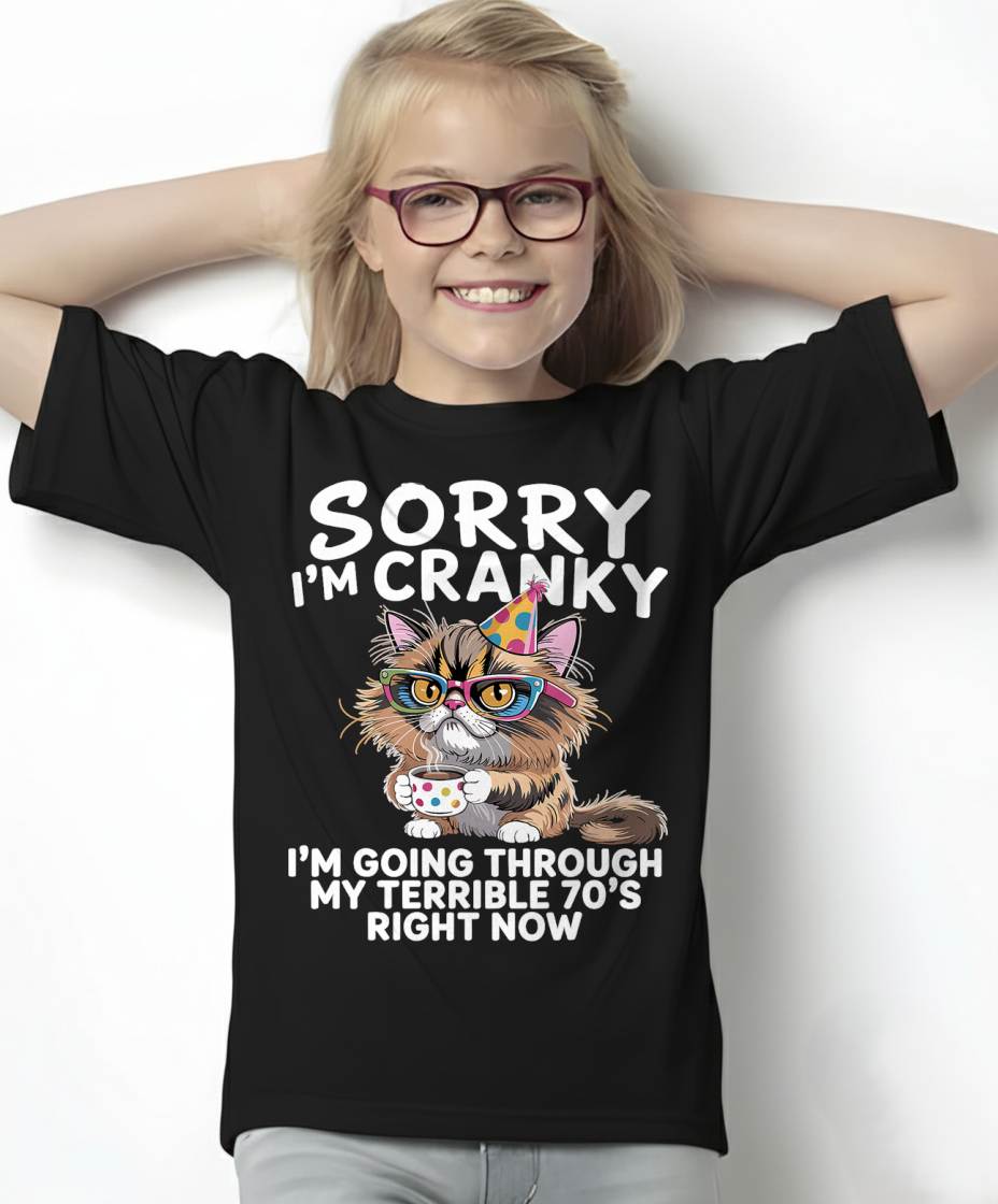 Sorry I'm Cranky I'm Going Through My Terrible 70’s Cats Lovers T-Shirt