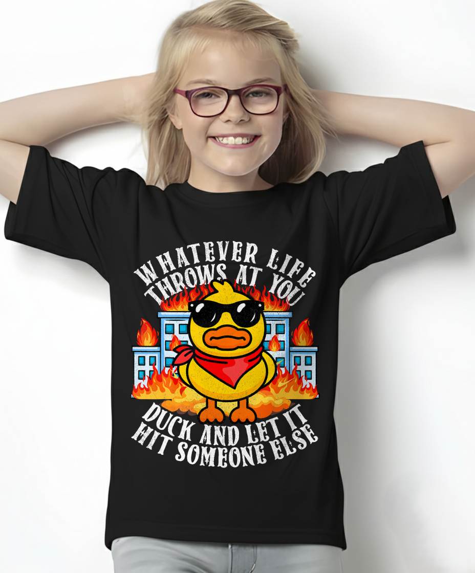 Sarcastic Funny Duck Shirt Funny Joke Quote Humor Duck Meme T-Shirt