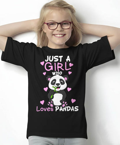 Just A Girl Who Loves Pandas Fun Cute Baby Panda Lover Gift T-Shirt Small