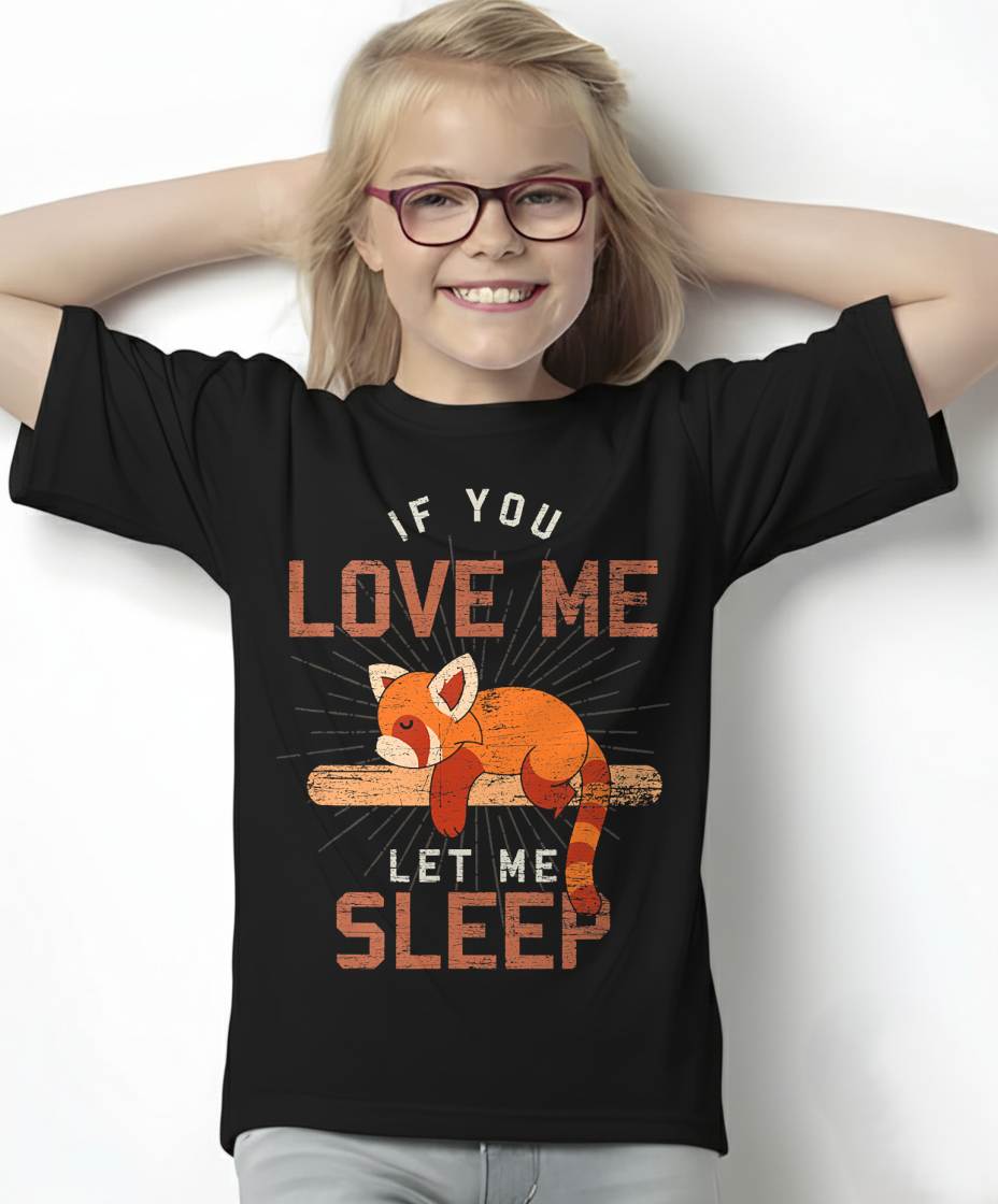Cute Sleeping Animal PJ Napping Pajama Sleeping Red Panda T-Shirt