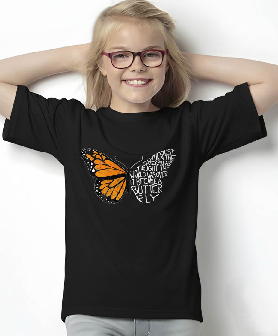 When The Caterpillar Thought The World was Over, Butterfly T-Shirt