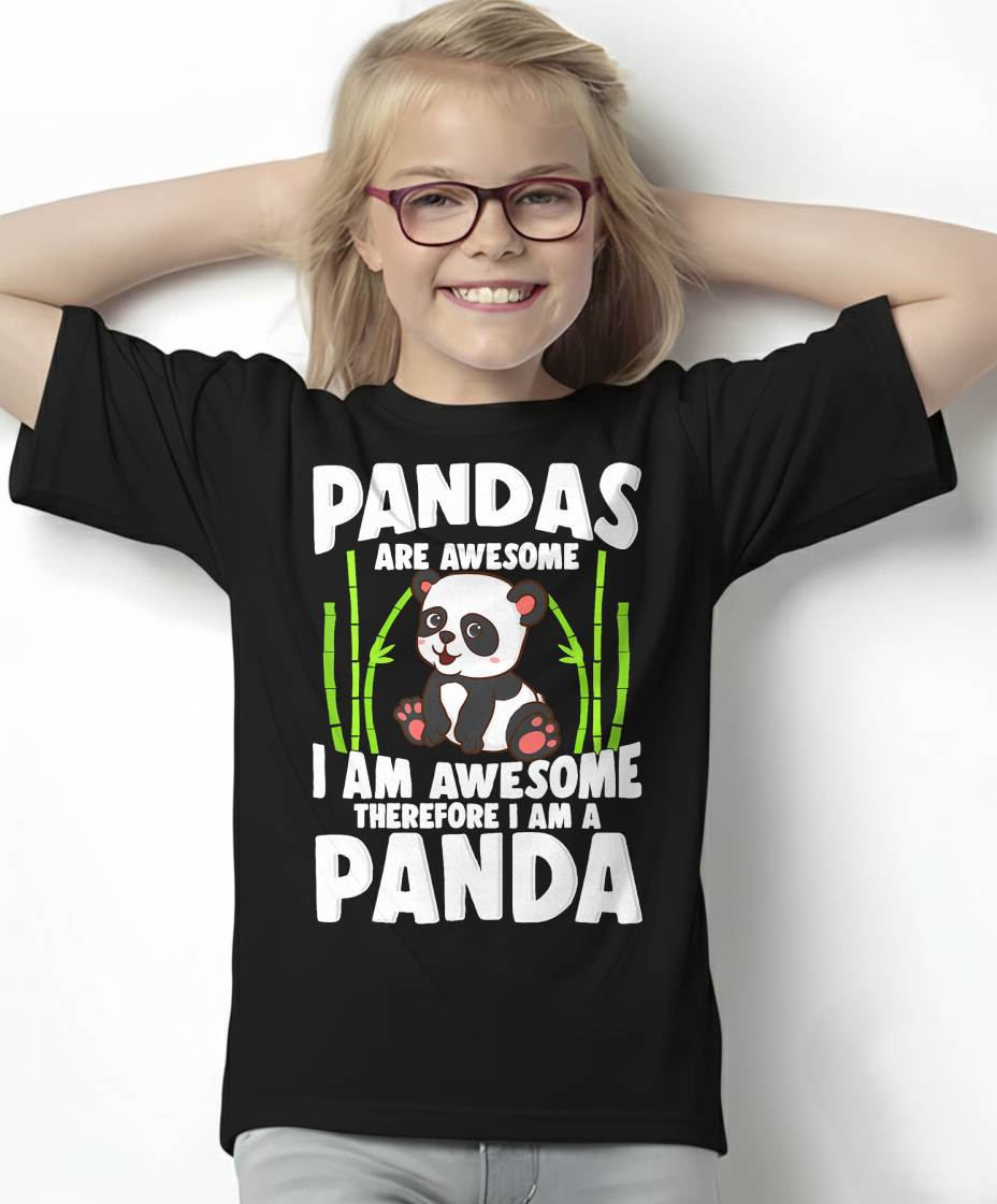 Panda Shirt Cute Panda Tshirt Pandas are Awesome Panda Bear T-Shirt