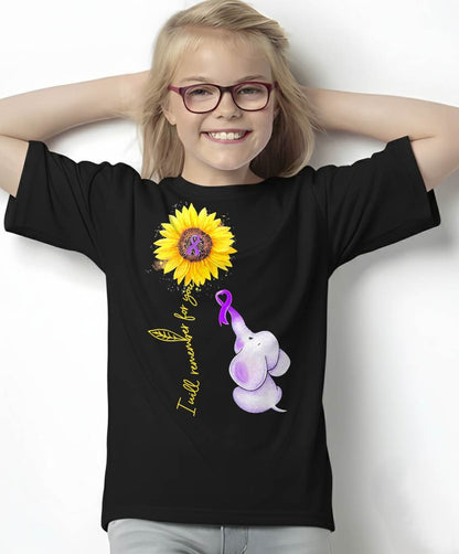 Elephant I Will Remember for You Sunflower Alzheimer T-Shirt