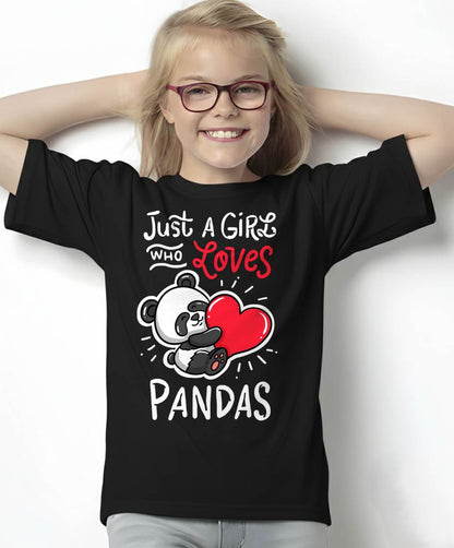 Panda Giant Heart T-Shirt