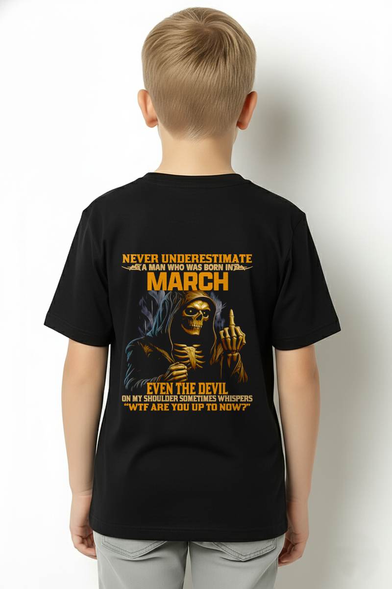 MARCH, EVEN THE DEVIL ON MY SHOULDER SOMETIMES WHISPERS -MALE SNOW03 (SKU12-276-03)