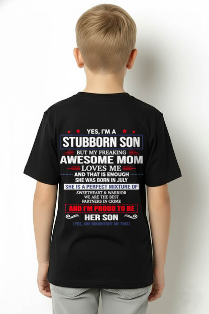 JULY, WE ARE THE BEST PARTNERS IN CRIME - GIFT SHIRT FROM MOM TO SON - SNOW07 (SKU2603-182-07)