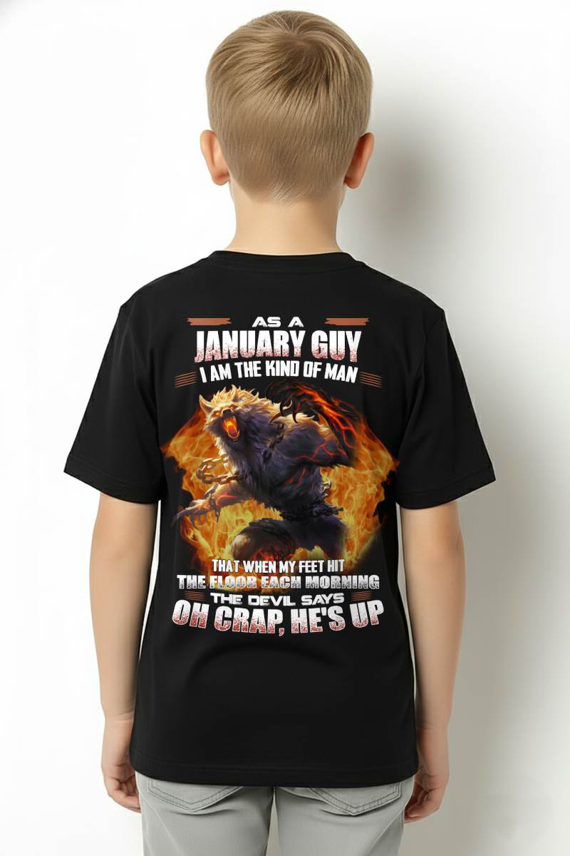 JANUARY, MY FEET HIT THE FLOOR EACH MORNING-SNOW MALE01 (SKU26T-01-13-01)