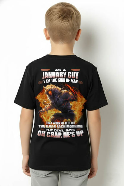 JANUARY, MY FEET HIT THE FLOOR EACH MORNING-SNOW MALE01 (SKU26T-01-13-01)