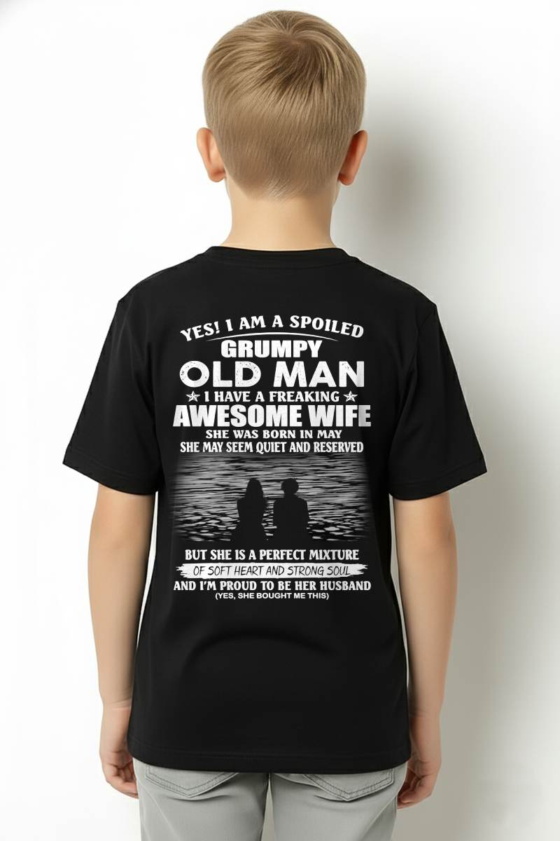 MAY, I HAVE A FREAKING AWESOME WIFE – Gift T Shirt From Wife For Husband – SNOW MALE05 (SKU2602-24-05)