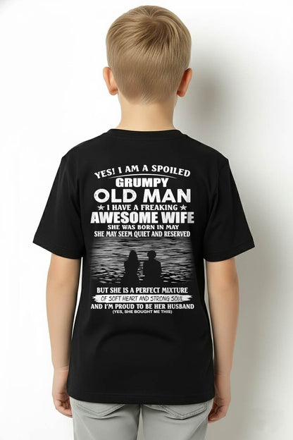 MAY, I HAVE A FREAKING AWESOME WIFE – Gift T Shirt From Wife For Husband – SNOW MALE05 (SKU2602-24-05)