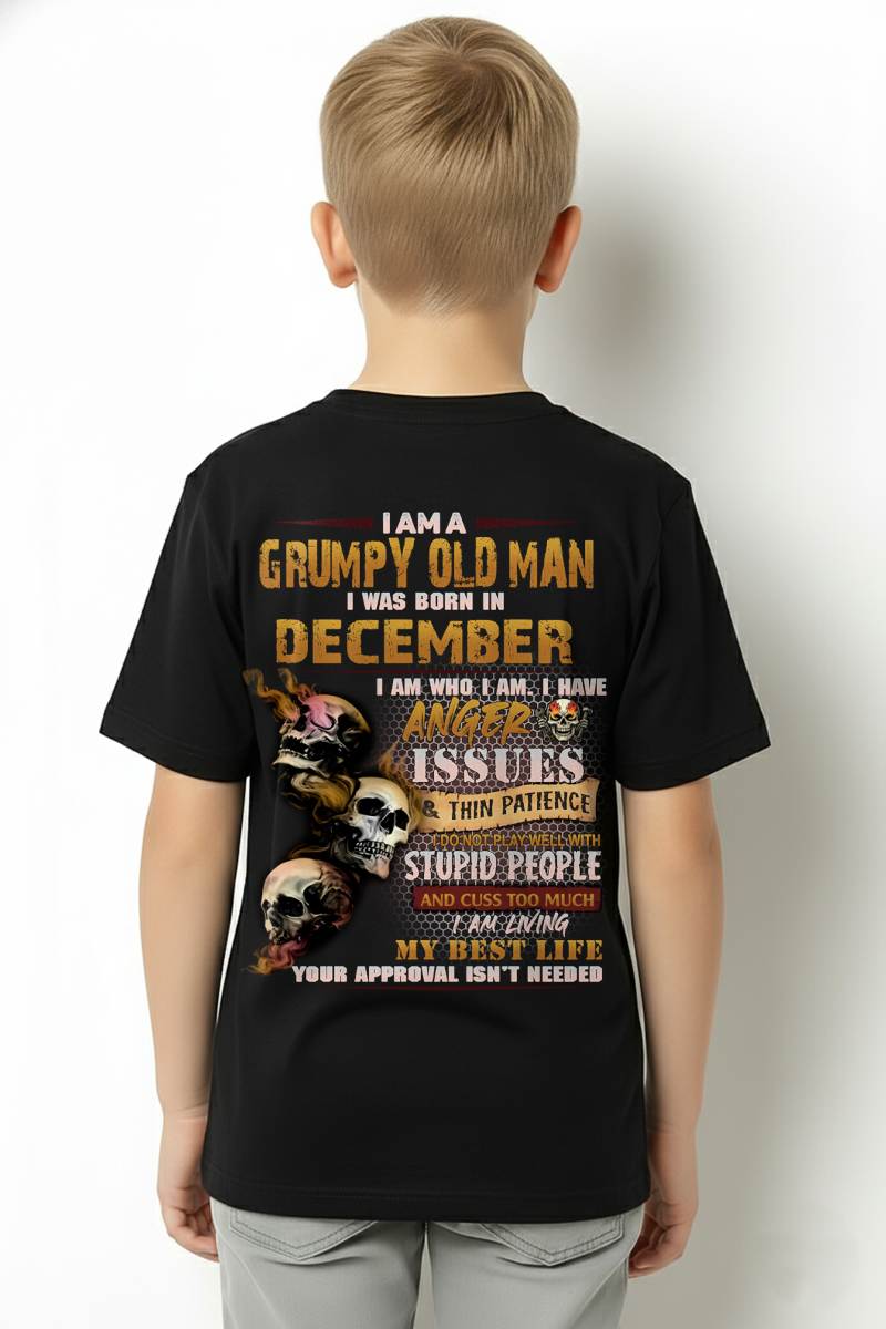 DECEMBER, I AM A GRUMPY OLD MAN-SNOW MALE12 (SKU08-67-12)