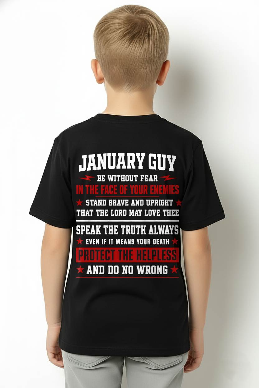 JANUARY SHIRT, STAND BRAVE AND UPRIGHT - SNOW MALE01 (SKU2608-44-01)