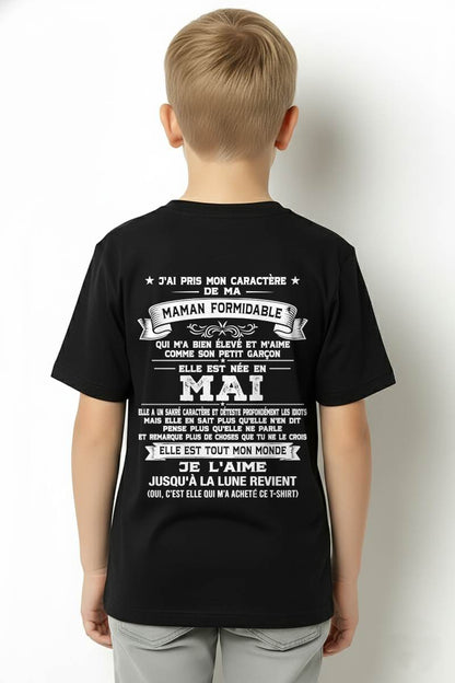 MAI, J'AI PRIS MON CARACTÈRE DE MA - GIFT T SHIRT FROM MOM - SNOW FRM05 (SKU2606-151-05)